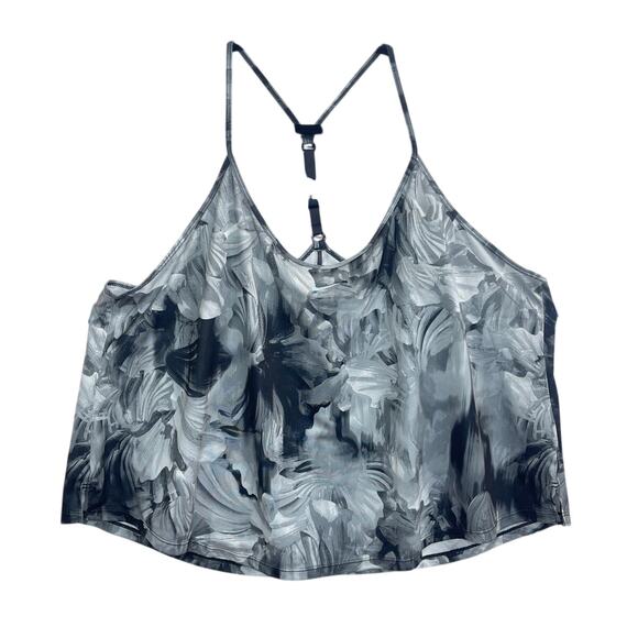 NWT Nike Dri-Fit Cropped Printed Black Tank Top Women’s Plus Sz 2X (FB3136-010) - Picture 4 of 9